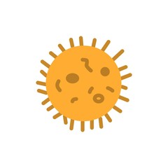 bacteria flat vector icon. Modern simple isolated sign. Pixel perfect vector  illustration for logo, website, mobile app and other designs