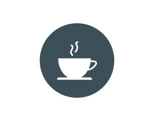 Coffee cup modern flat icon 