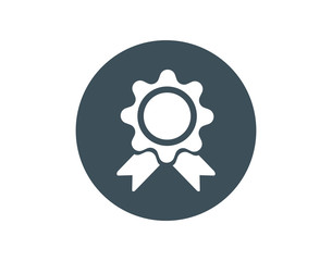 Medal modern flat icon 