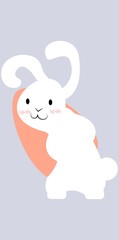 Conejito Blanco con fondo