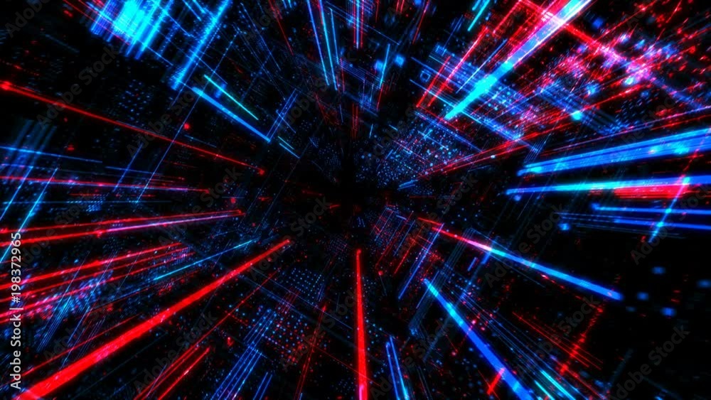 Poster abstract digital abstract virtual city. scanning city for hackers attack concept. software developer
