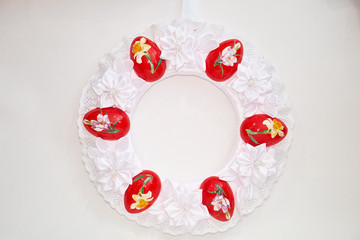 Easter decorative wreath