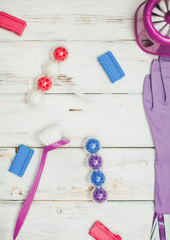 Cleaning house or office concept