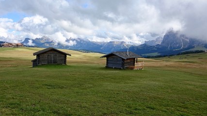 Dolomiten, Seiser Alm am Schlern, Bergwandern