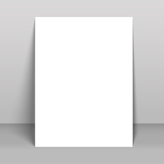 Blank poster bi fold brochure mockup cover template