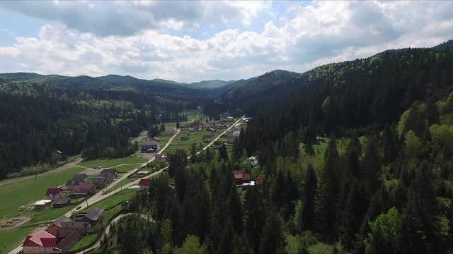 Romania. Mountain village  Voronet