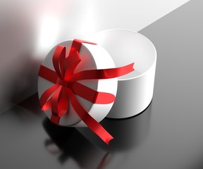 Package mock up for gifts, presentation and advertisement. 3D rendering.