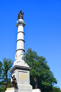 Sailors And Soldiers memorial Statue in Boston, Massachusetts