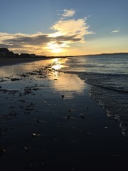 Sonnenuntergang am Strand von Islay
