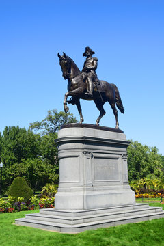 Boston Public Gardens George Washington Statue - Vertical