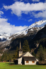 Fototapeta na wymiar Berner Oberland alpine landscape in Kandersteg, Switzerland, Europe