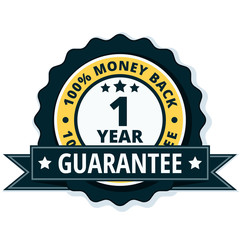 One year money back guarantee