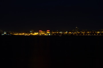 Panorama of night city