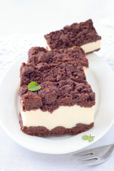 Streusel- Kakao- Käsekuchen