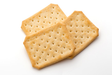 Toast bread isolated on the white background.