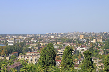 Obraz premium cityscape of Sukhumi - the main city of Abkhazia