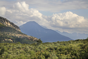 Mountains near Filiates. Greece