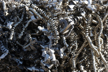 Closeup of scrap metal