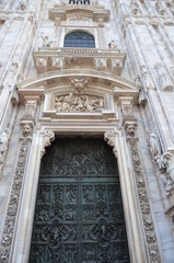 Fototapeta na wymiar Famous Milan Cathedral
