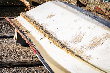 fishing nets close up view