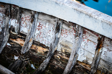 fishing nets close up view