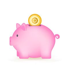 Komodo Cryptocurrency Coin Piggy Bank Savings