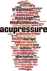 Acupressure word cloud