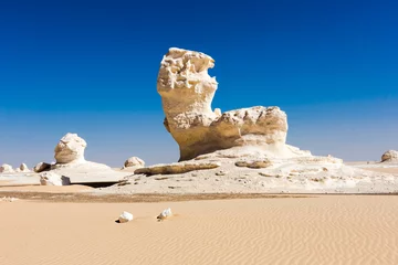 Fotobehang The White Desert at Farafra in the Sahara of Egypt. © marabelo