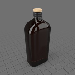 Brown glass bottle