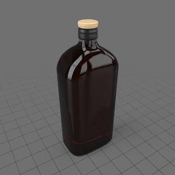 Brown glass bottle