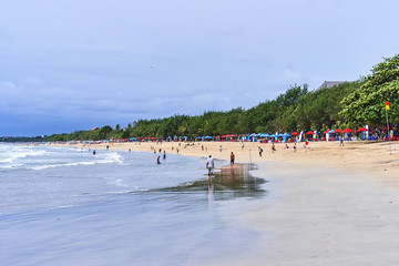 Fototapeta premium Kuta beach view, Bali island, Indonesia