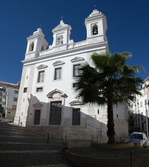 Obraz premium San Miguel church in Alfama district, Lisbon