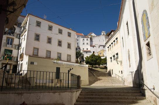 San Miguel staircase in Alfama district, Lisbon