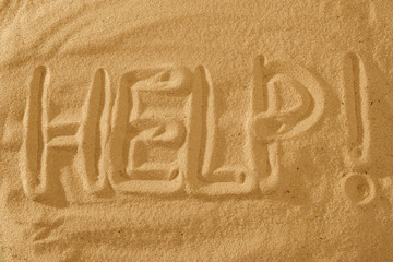 Help text Sign on the beach