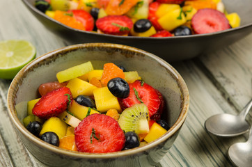 Fresh fruit salad in a bowl