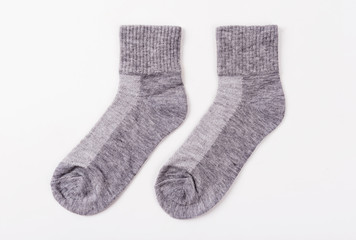 Socks isolated on white background.