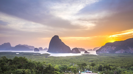 Obraz premium Samet Nang She Viewpoint, Phang Nga, Thailand