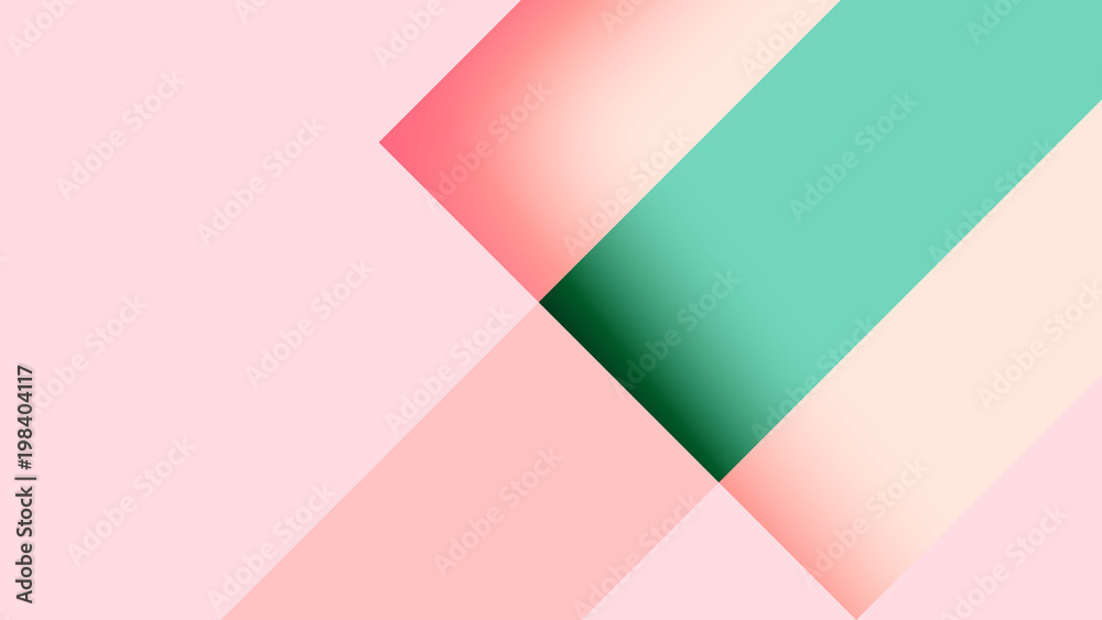 Poster abstract minimal geometric shape paper cut banner background template.vector illustration.