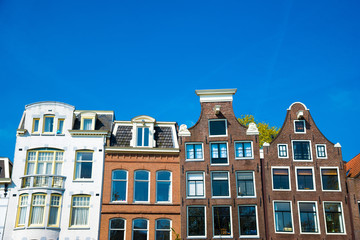 Traditional old buildings in Amsterdam, the Netherlands