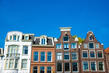 Fototapete Rund Traditional old buildings in Amsterdam, the Netherlands © dmitr86