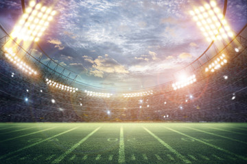 American Soccer Stadium 3d rendering