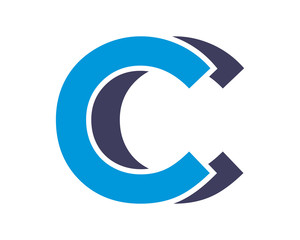 CC initial letter typography typeface typeset logotype alphabet image vector icon