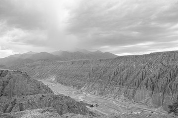 Kuitun valley, located in Xinjiang of China
