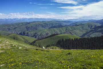 Landscape of mountains, Xinjiang of China