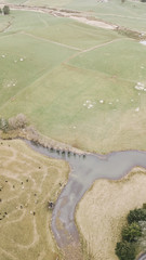 Obraz premium Country agricultural and farming field.