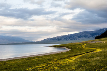 Sailimu lake, Xinjiang of China