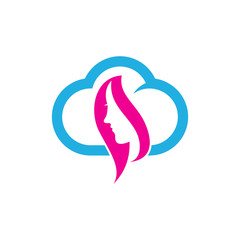 Beauty Cloud Logo Icon Design