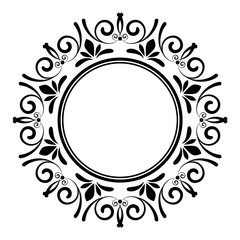 decorative round frame