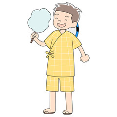 小学生7歳男の子_浴衣2