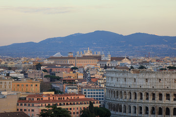 Fototapeta na wymiar Historical cityscape of Rome